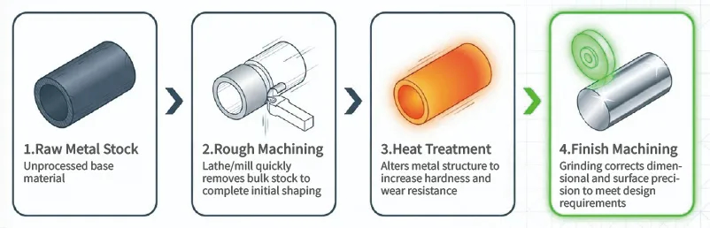 The role of each machine tool in the process